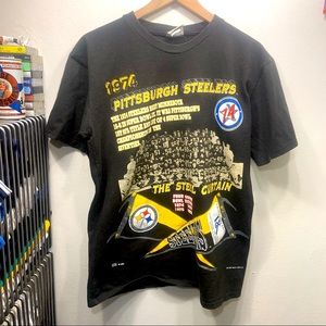 M. VINTAGE ‘90s STEEL CURTAIN SALUTE BY LONG GONE SINGLE STITCH TEE